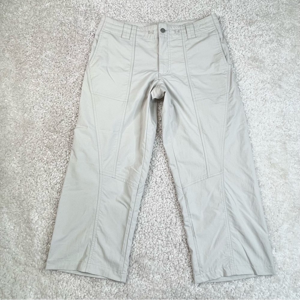Patagonia Hiking Pants Light Khaki Crop Ankle Capri Length size 10 nylon